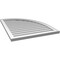 Ekena Millwork Quarter Round Top Right Surface Mount PVC Gable Vent w/ 2"W x 2"P Brickmould Sill Frame, 28"W x 36"H GVPQR28X3603SN - alternate 3